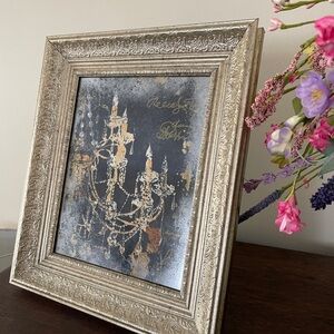 Elegant Silver and Gold Framed Art Decor